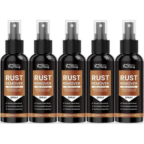 Nouveau spray antirouille Nexa 2025 : nettoyant antirouille amélioré pour rayures et taches de fer sur diverses surfaces métalliques. Format : 5 pièces. (1/4)
