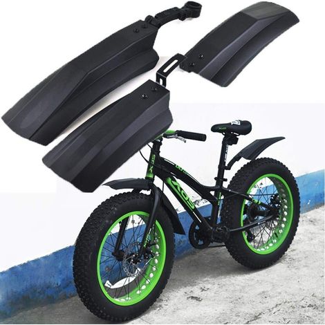 Garde-Boue de vélo de Neige 20 Pouces 26 Pouces Fat Bike Fender 2pcs Garde-Boue Avant Avant pour vélos VTT Vélo Garde-boues de vélo