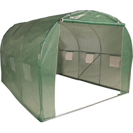 Tunnelgewächshaus - 9 m² L. 300 x T. 300 x H. 200 cm JANY FRANCE