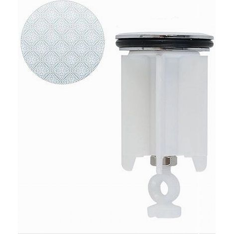 TRADE SHOP - Tappo Per Lavandino Bagno Lavabo Bidet Universale 40mm Con Motivo Maioliche 87277 -
