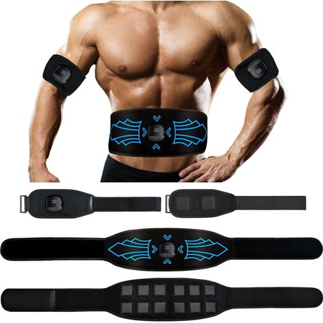 Ceinture Abdominale Electrostimulation, Electrostimulateur Musculaire avec 10 Modes 30 Intensités, Ceinture Abdominale Electrostimulation, Indication de La Consommation de Calories (1/5)