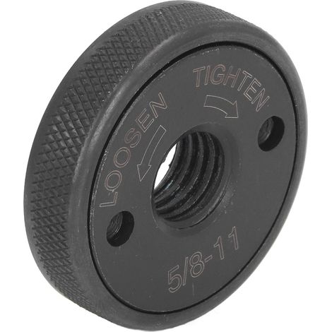 Écrou à bride pour meuleuse d'angle 5/8‑11, acier allié, antidérapant, autobloquant, plateau de pression pour meuleuse, diamètre 48,5 mm (1/5)