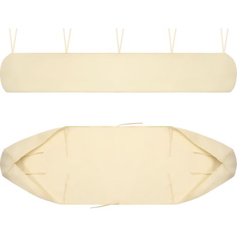 Gartenmarkisen-Abdeckungsschutz, Planen-Aufbewahrungstasche 420D Oxford gegen UV-Staub, wasserdicht gegen Schnee und Regen im Winter, für Überdachungs-Terrassenmöbel (Beige, 4M) (1/4)