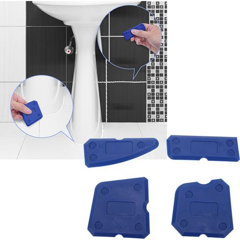 4-teiliges Dichtungswerkzeug-Set für Silikon, Glas und Zement, inklusive Spachtel für Dichtstoffe und Dichtungsmörtel zum Abdichten (1/5)