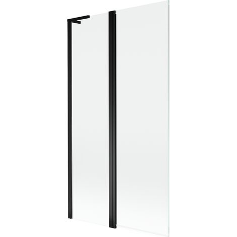 Paroi de baignoire Mexen Mist L à 2 volets 100 x 150 cm, transparent, noir - 8A9L-100-011-70-00 (1/5)