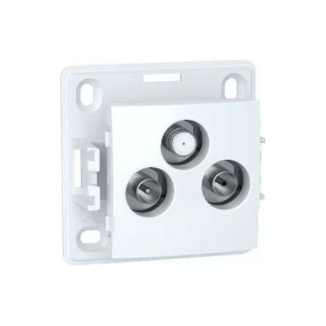 Schneider ALB61329 - Television and radio socket - 1 input (terrestrial + SAT) - 3 TV, FM and SAT outputs