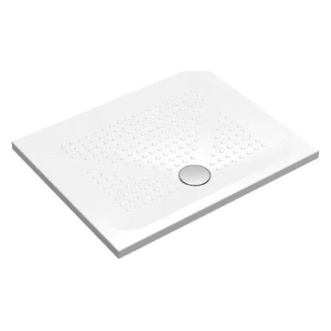 Piatto doccia 80x100 h.3,5 in ceramica bianco lucido Rebel di (1/5)