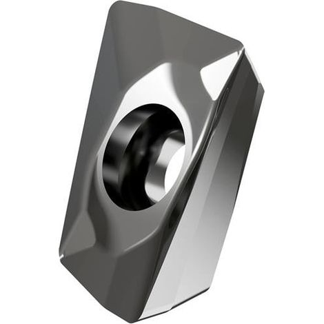 Fräswendeschneidplatte ISO ADEX 160608FR-FA:HF7 Bohrungs-D. 4,5mm Farbe Silber (1/2)