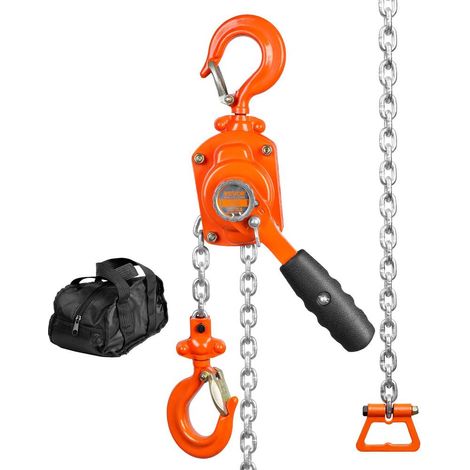 Garage, quai ou usine : manutention maîtrisée avec mini palan à chaîne 0,5 T, frein Weston, double cliquet (1/5)