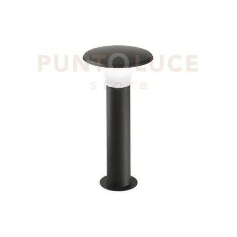 GES511- PALETTO IN ALLUMINIO GRIGIO ANTRACITE 1 LUCE ATTACCO E27 IP44 H.50CM