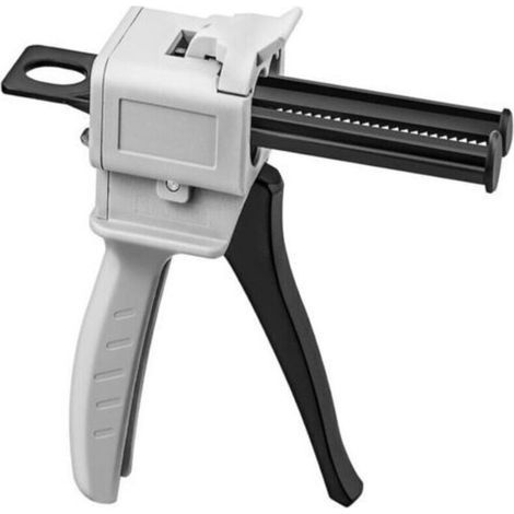 Pistolet Distributeur Époxy 50 ml, pistolet distributeur de mélange pour Mélange Colle, ratio 10:1, buse mélangeuse statique, (1/5)