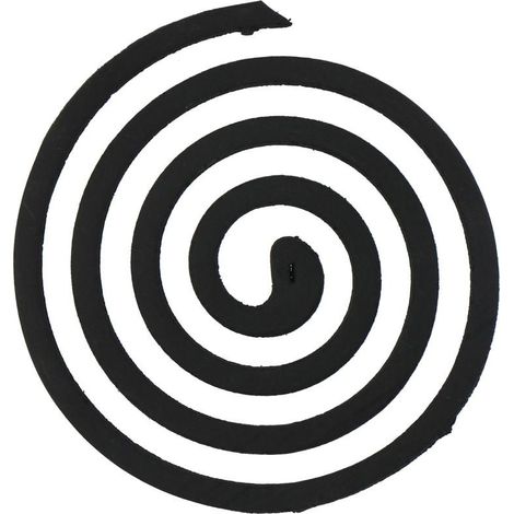 Accessori antizanzare, spirali antizanzare nere naturali, 10 pezzi