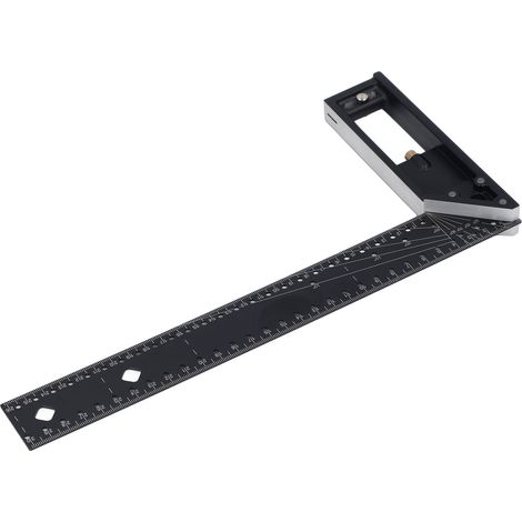 Règle de mesure universelle à angle multiple, outil de précision 45/90 degrés, équerre combinée professionnelle, 12 pouces (1/5)