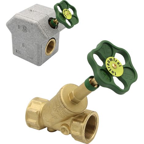 KFR-Ventil 1/2" - 2" mit Prüfschraube + Muffenanschluss mit Dämmschale (1/5)