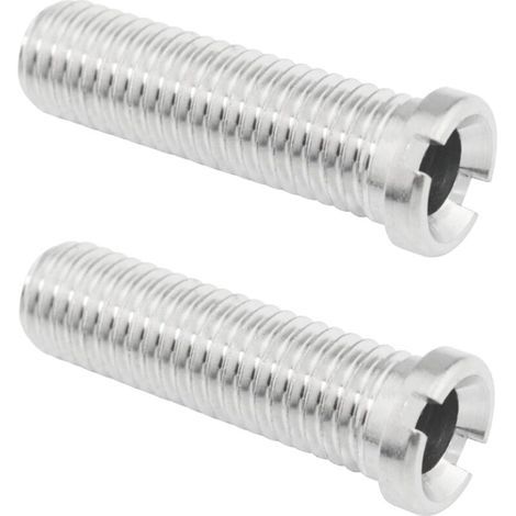 Set aus 2 Gewindefittings aus Edelstahl 304 für Waschbeckenabläufe, 45 mm (1/4)