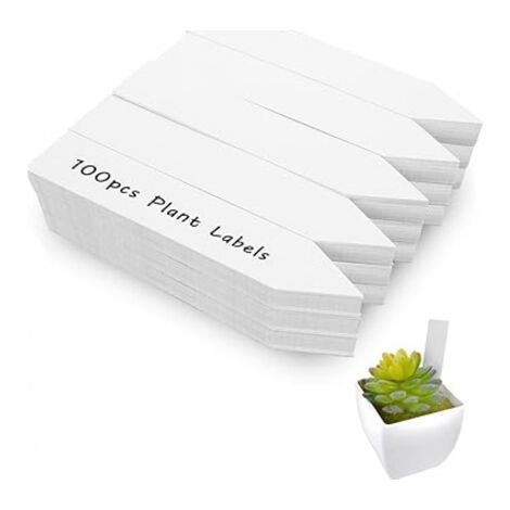 BUNTHAUS 100 Stück wiederverwendbare Gartenpflanzenetiketten aus Kunststoff, Samenetiketten für Pflanzen im Innen- und Außenbereich (2 x 10 cm), Etiketten für Kräuter, Blumen, Gemüse, Pflanzen (1/5)