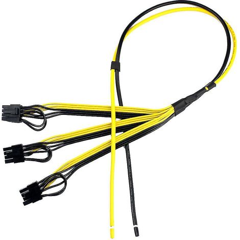 Câble adaptateur d'alimentation 12 AWG/18 AWG à 8 broches pour mineurs, kits d'alimentation modulaires (1/4)