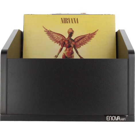 MEUBLE NOIR POUR 120 VINYLES ENOVA HIFI