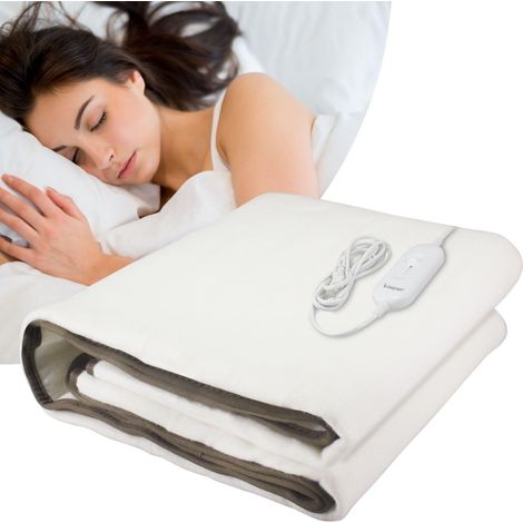 BEPER P203TFO101 Scaldaletto Elettrico Singolo, 150x80 cm, 3 Livelli di Temperatura, Comando Removibile, Lavabile in Lavatrice, Spegnimento Automatico Sicuro (1/5)