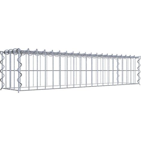 Gabiondeco - Gabion - Element de prolongation en hauteur 100 cm x 20 cm x 20 cm (L x H x P). maille 5 x 10 cm. Spirale. Attention : il manque une grille - Made in Ger... (1/5)