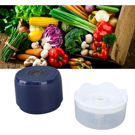 Hachoir électrique rechargeable USB mini 100ml étanche bleu pour ail gingembre camping portable (1/5)