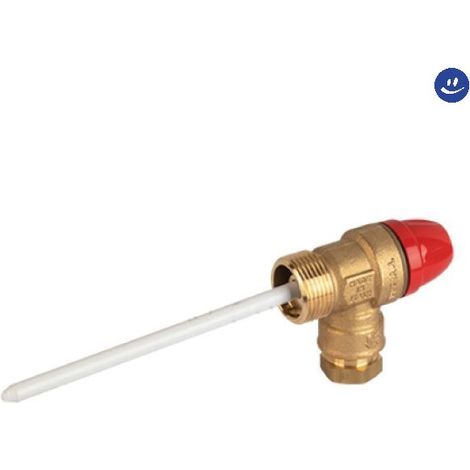 Valvola di sicurezza per impianti solari e protezione serbatoi di acqua calda combinata temperatura e pressione 1/2 x ø15 - 6bar TIEMME (1/4)
