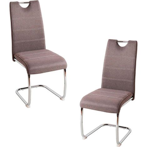 Packs Sillas Comedor - Pack 2 Sillas Hallen Tela - Gris (1/5)