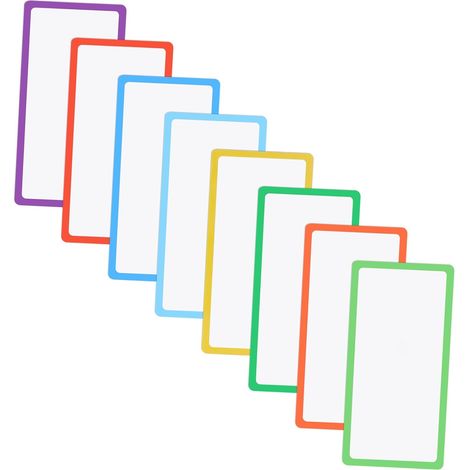 8pièces Étiquettes Magnétiques Effaçables Plaques De Nom Réutilisables Pour Écoles Bureaux Réfrigérateurs Étiquettes Ardoise Magnétiques Avec Effet De Séchage Rapide (1/5)