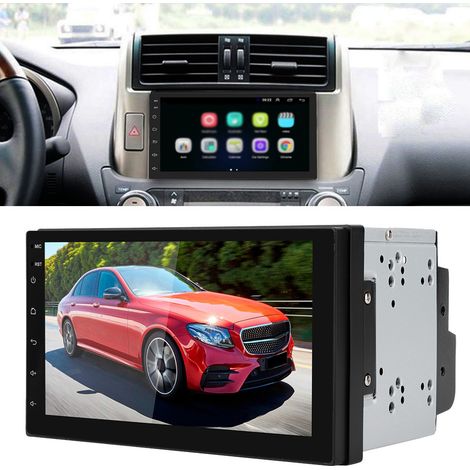 Autoradio MP5 2 DIN avec écran tactile 7 pouces, Bluetooth, FM et port USB pour Android 8.1 (1/5)