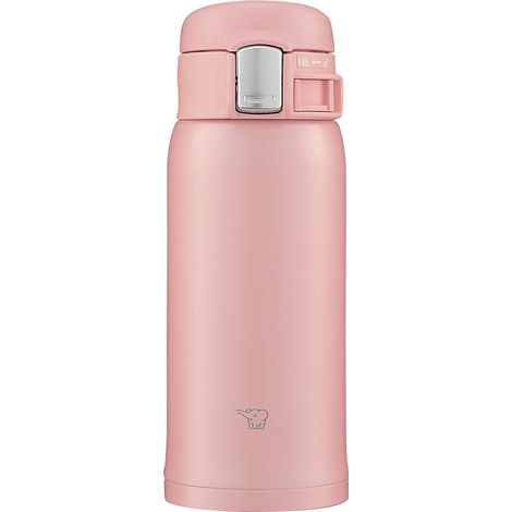 Zojirushi SM-SF36-PA - Borraccia in acciaio inox, per bere direttamente, apertura con un solo tocco, 360 ml, rosa (1/5)