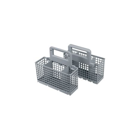 Cesta para cubiertos universal divisible de plástico gris para lavavajillas Indesit C00380125 Whirlpool Bauknecht 484000008561 Compatible con Amana Caple Franke Gaggenau Küppersbusch Privileg KIC