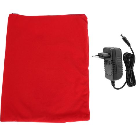 Eosnow Coussin chauffant pour animaux de compagnie, tapis chauffant électrique, pour chiens et chats, cordon résistant à la mastication, rouge