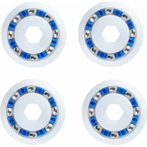 Lot de 4 roulements billes compatibles Polaris 360 380 3900 Sport robot piscine - Remplacement pièce 9-100-1108, paliers adaptables pour tête de nettoyeur automatique (1/5)