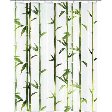 Duschvorhang Bamboo 180x200 cm Grün Kleine Wolke (1/2)