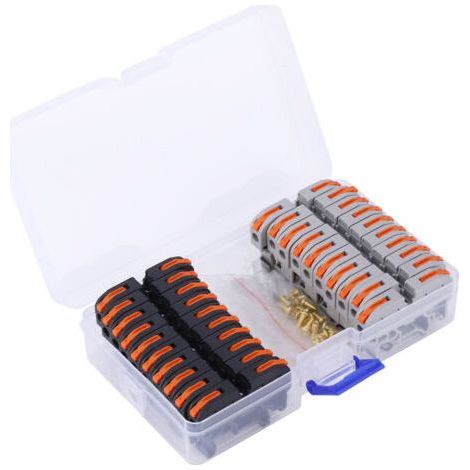 FENOPLASTICA20 pièces bloc de jonction de connecteur de câblage compact 1128AWG PCT-211 conducteur de câblage universel pour rail DIN,DUBUNS (1/5)