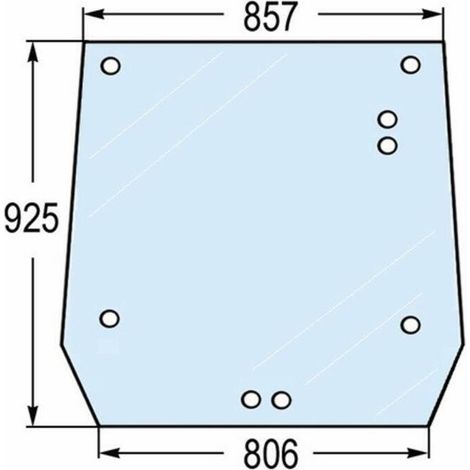 Lunotto posteriore adattabile al riferimento originale CNH 5089562
