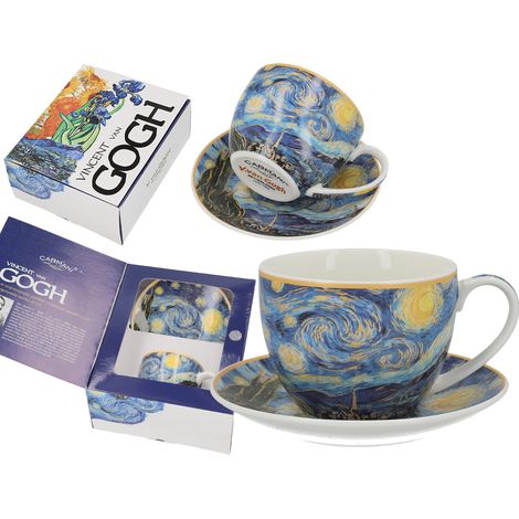 Tasse und Untertasse – V. Van Gogh. Sternennacht (carmani)