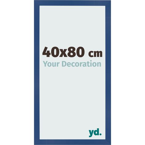yd. - Cadre photo 40x80 - Bleu Fonce - MDF - Bologna