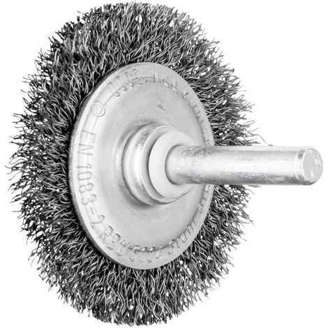 Brosse plate rbu sur tige acier ø fils 0,20mm 50x4 queue d6 boîte de 10 - 806593 PFERD - PFERD (1/2)