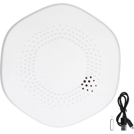 Ortviai Capteur Zigbee Température et Humidité sans Fil avec Alarme Sonore et Lumineuse pour Contrôle Tuya – Modèle YTH22 (1/5)