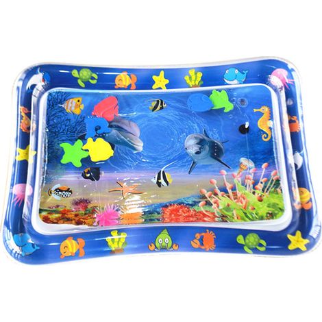 Tapis De Jeu Aqua Pour Bébé - Tapis Gonflable Avec Jouets Flottants - Pour Développement Précoce - 1 Pièce (1/5)