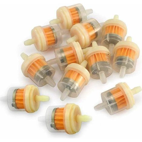 Filtres à carburant avec aimant, 12 pièces Filtres à carburant en ligne universels à essence avec aimant pour tondeuses à gazon pour motocyclette de VTT (1/5)