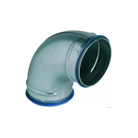 Codo ventilación Aldes galvanized elbow 45° diámetro 160 mm