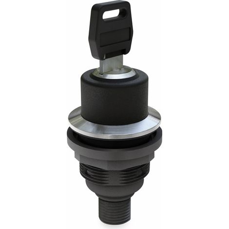 Interrupteur à clé SCHLEGEL avec enclenchement, connexion M12 à 4 pôles  SVASSA12IIC009