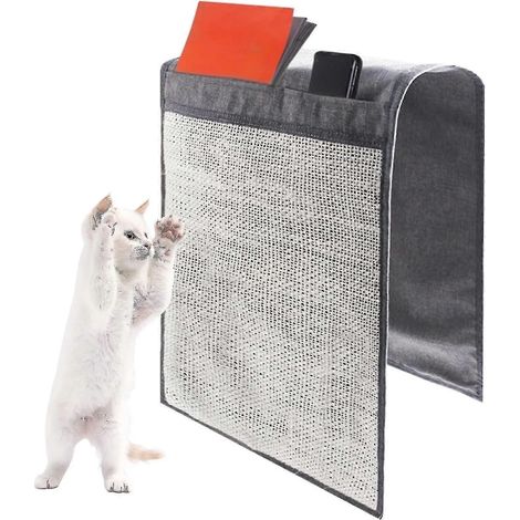 Tapis à griffer pour chat, tapis à griffer pour canapé avec 2 compartiments, meuble à griffer pour chat, griffoir pour canapé (1/3)