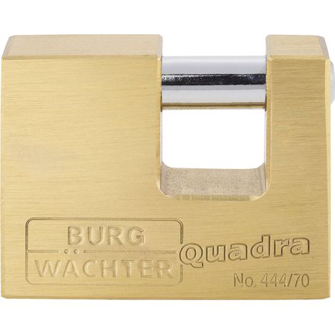 Burg Wächter 28680 Cadenas 70.00 mm fermeture différente laiton avec serrure à clé (1/5)