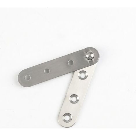 Juego de 4 bisagras pivotantes de acero inoxidable para puertas de cajones y ventanas, así como para puertas de armarios (7,6 x 1,65 cm). (1/5)