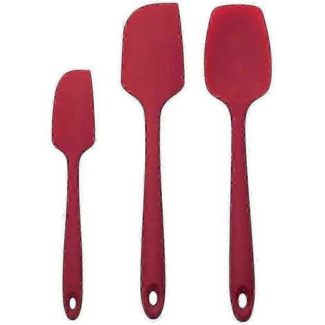 Set di 3 spatole in silicone per impasti, mixer, utensili per pasticceria, per glassare torte. (1/5)
