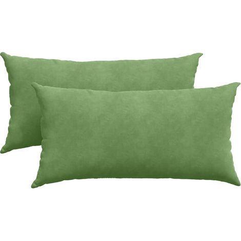 Maison Exclusive - Sofakissen 2 Stück Hellgrün 80 x 40 cm Cordsto