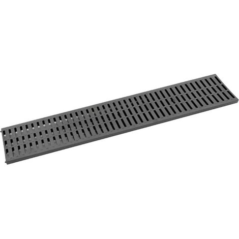 1PZ GRIGLIA PLASTICA PER CANALETTA A15 cm 100 x 19,8 x H. 3,6